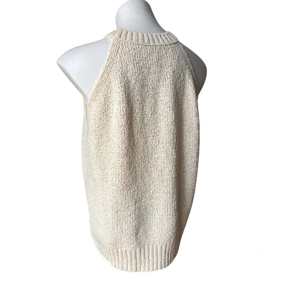 J. Crew High-neck Sweater Tank in Ecru, Sz L - Picture 8 of 16